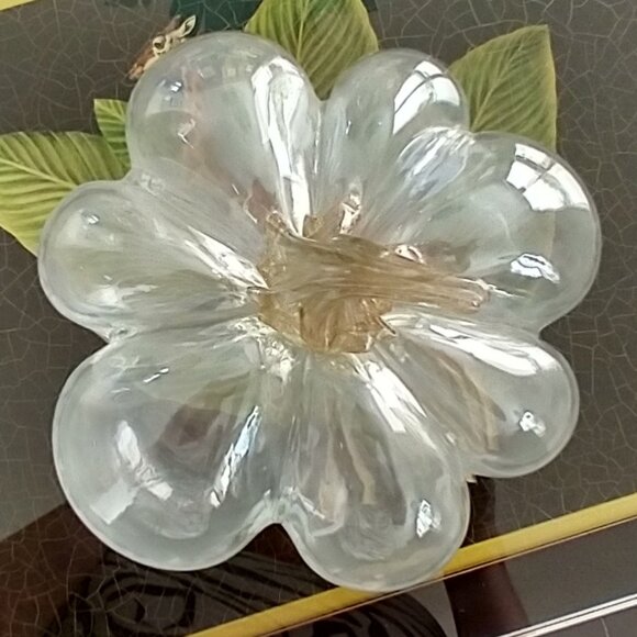 7" x 6" Clear Glass Pumpkin Table Decor - Picture 4 of 4